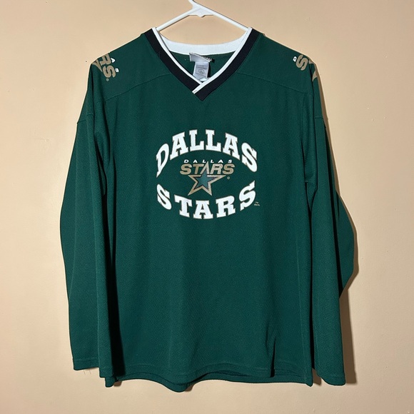 NHL Winning Goal Dallas Stars YOUTH Sz Large 14-16 Green Jersey - Picture 1 of 8